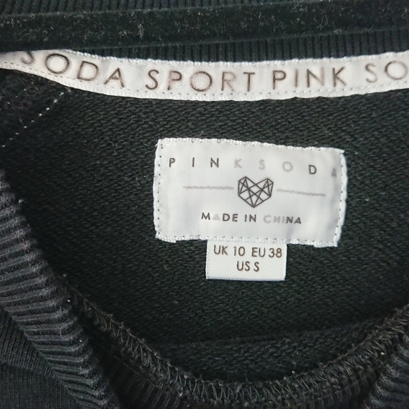 Pink soda sweat top womens 10 - Picture 3 of 4
